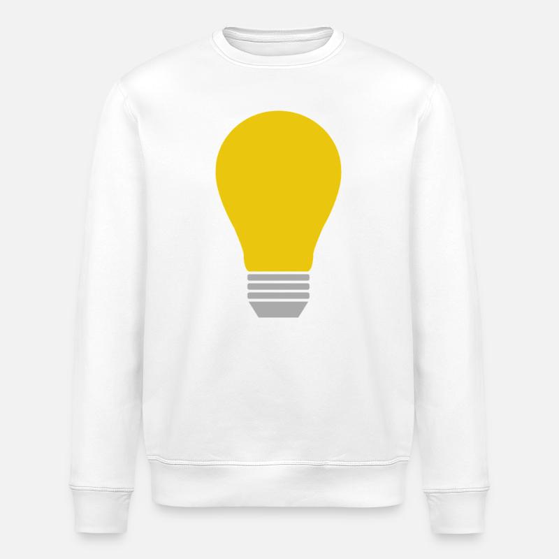 Light bulb - Stanley/Stella ROLLER Unisex Organic Sweatshirt - white