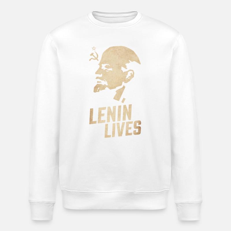 Lénine vit - Sweat bio ROLLER Stanley/Stella Unisexe - blanc