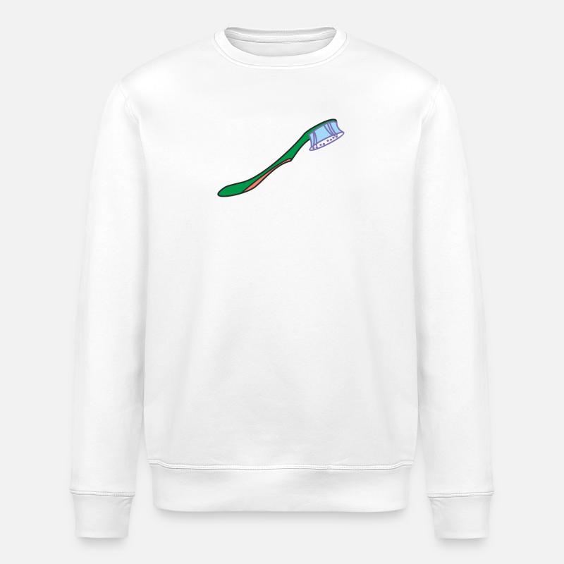 Zahnbürste - Stanley/Stella Unisex Bio-Sweatshirt ROLLER - Weiß