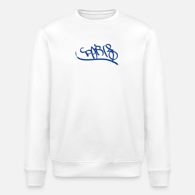 Paris Graffiti Design de Style Urbain - Sweat bio ROLLER Stanley/Stella Unisexe - blanc