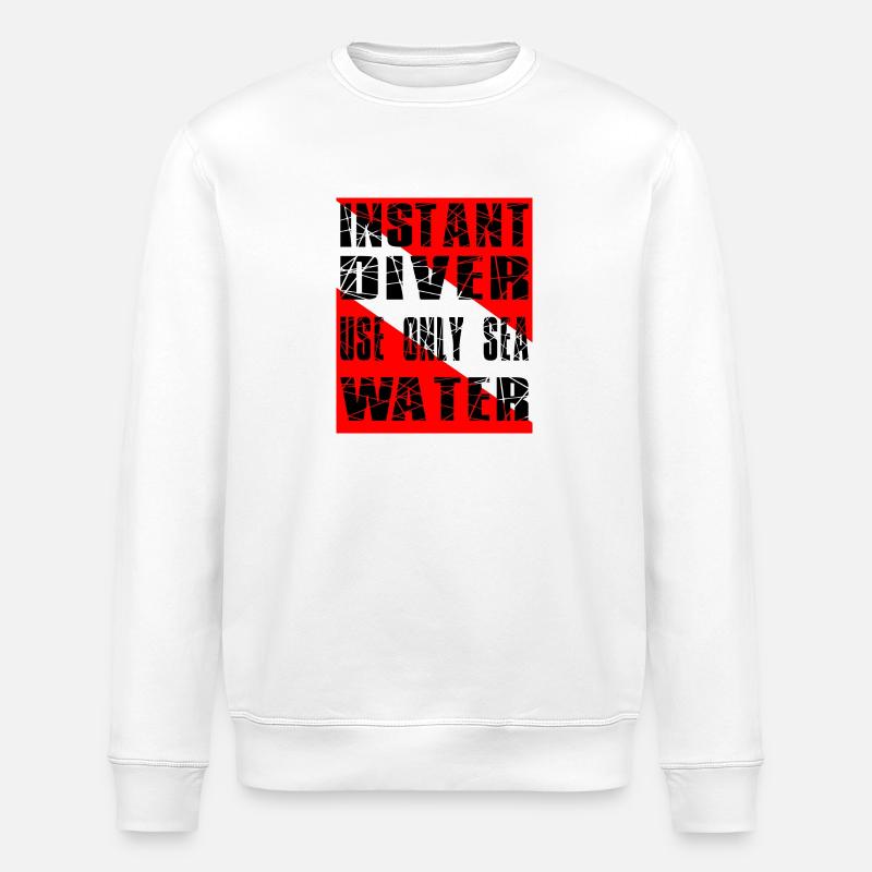 DIVER DE L’INSTANT - Sweat bio ROLLER Stanley/Stella Unisexe - blanc