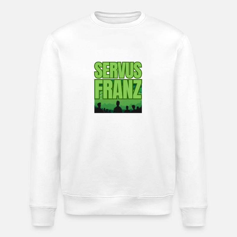 Wir sagen Servus Franz! - Stanley/Stella Unisex Bio-Sweatshirt ROLLER - Weiß