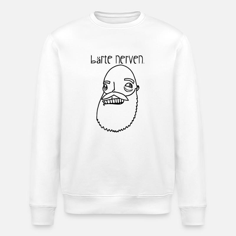 Bärte nerven! - Stanley/Stella Unisex Bio-Sweatshirt ROLLER - Weiß