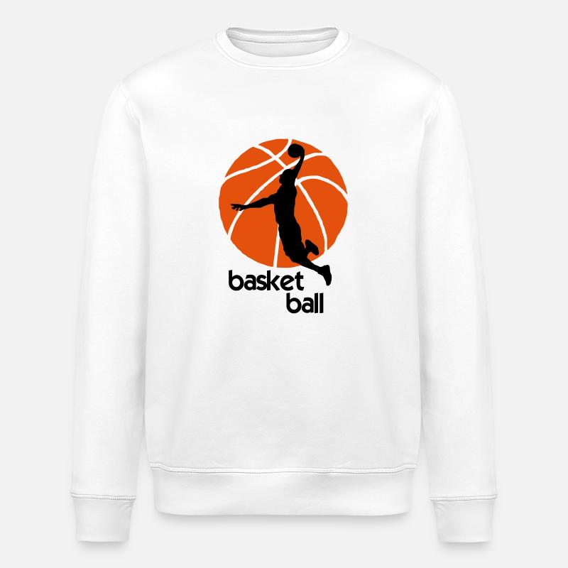Basketball Player - Stanley/Stella Unisex Bio-Sweatshirt ROLLER - Weiß