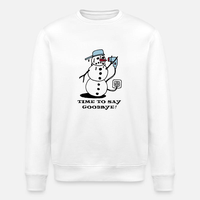 winter_ade_weiss - Stanley/Stella Unisex Bio-Sweatshirt ROLLER - Weiß