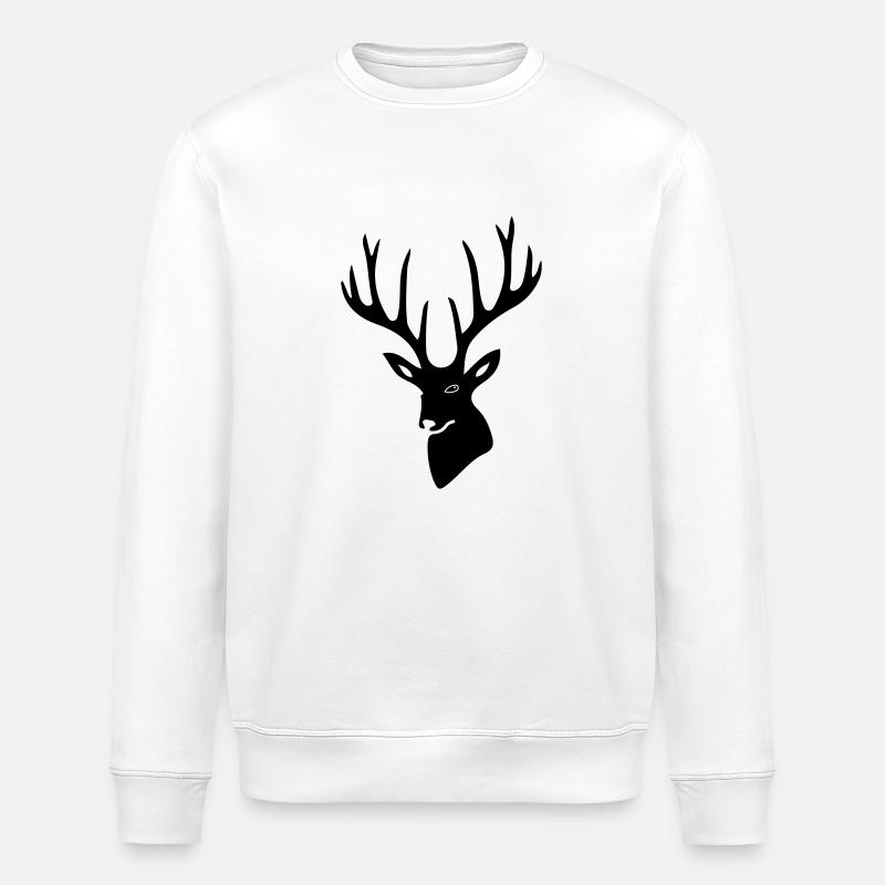 Hirsch - Stanley/Stella Unisex Bio-Sweatshirt ROLLER - Weiß