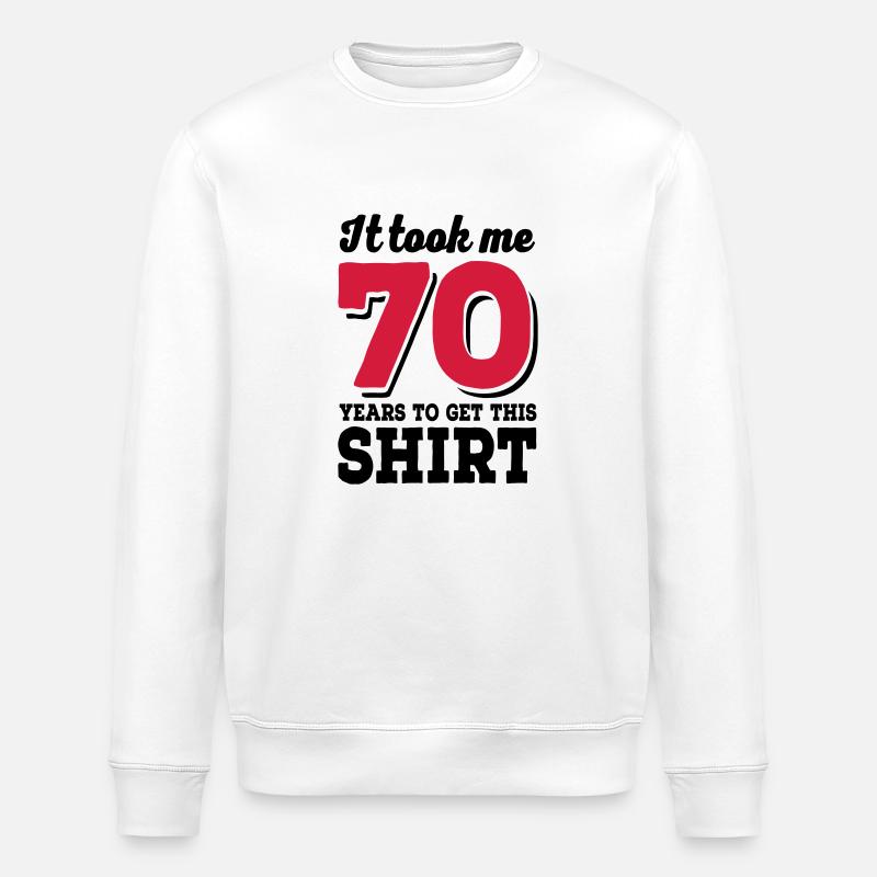 70 ans - Sweat bio ROLLER Stanley/Stella Unisexe - blanc