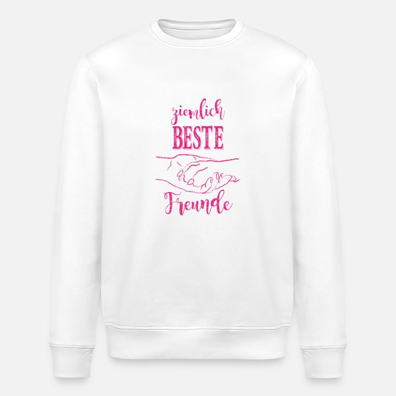 ziemlich Beste Freunde_pi - Stanley/Stella Unisex Bio-Sweatshirt ROLLER - Weiß