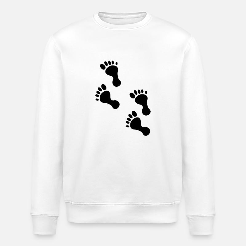 foot steps - Stanley/Stella Unisex Bio-Sweatshirt ROLLER - Weiß