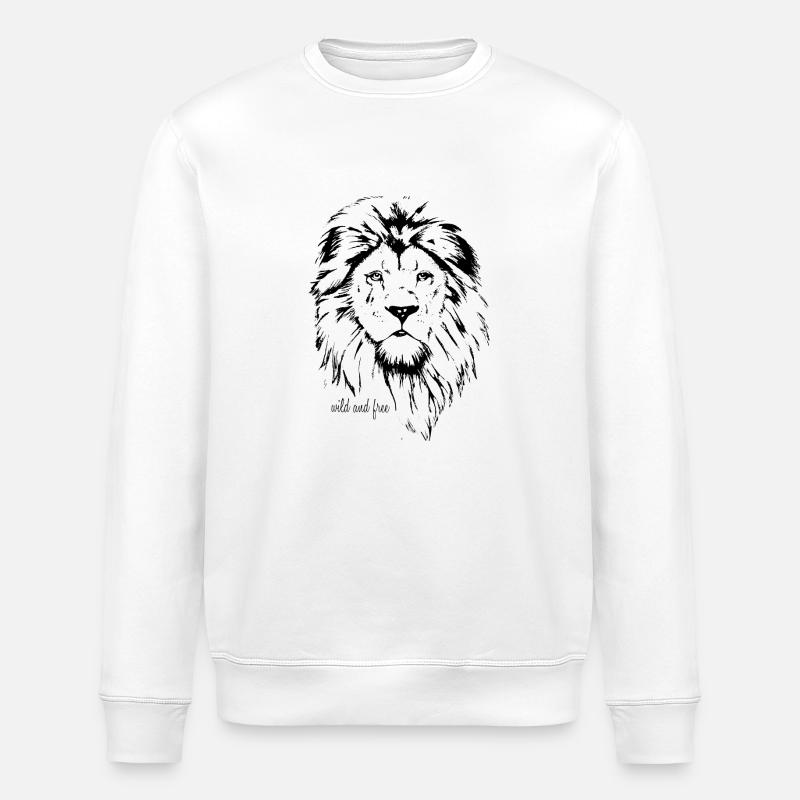 Löwe - Stanley/Stella Unisex Bio-Sweatshirt ROLLER - Weiß