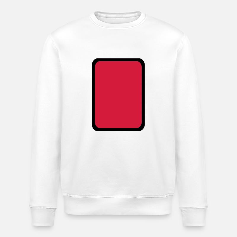 Red card Referee - Stanley/Stella ROLLER Unisex Organic Sweatshirt - white