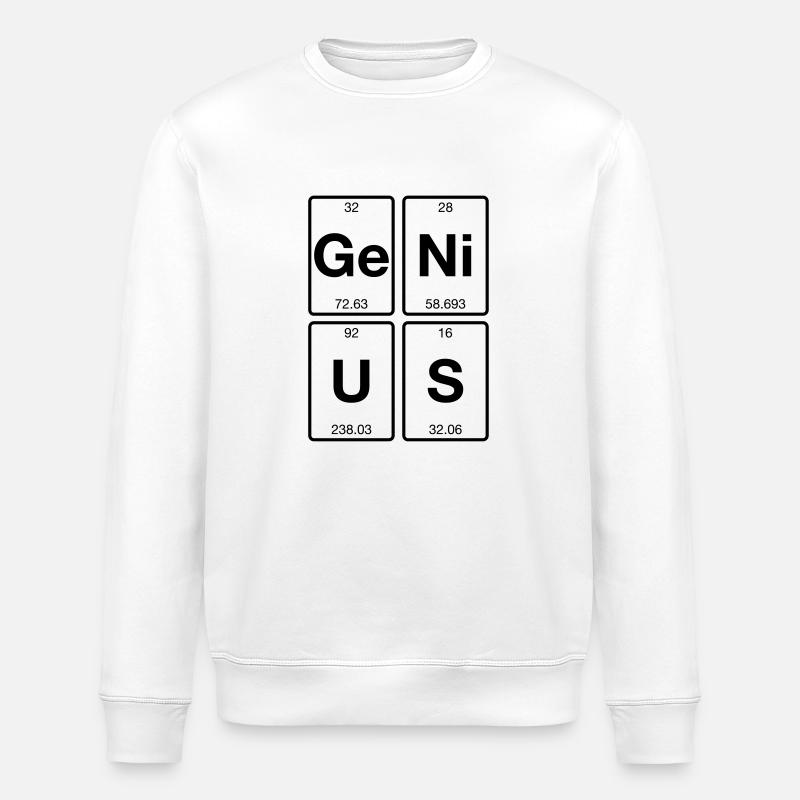 Genius Chemical Elements - Stanley/Stella Unisex Bio-Sweatshirt ROLLER - Weiß