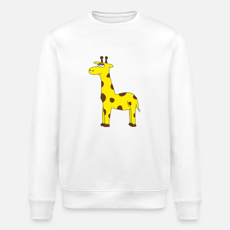 Giraffen - Stanley/Stella Unisex Bio-Sweatshirt ROLLER - Weiß