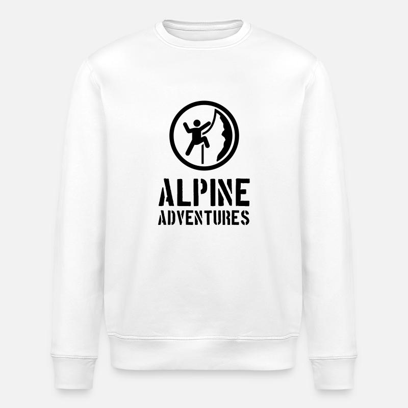 alpine_adventures_2___f1 - Stanley/Stella Unisex Bio-Sweatshirt ROLLER - Weiß