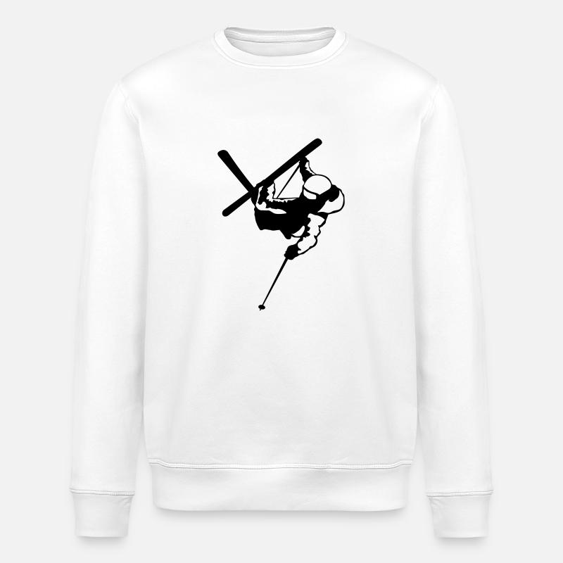 Trick Ski - Stanley/Stella ROLLER Unisex Organic Sweatshirt - white