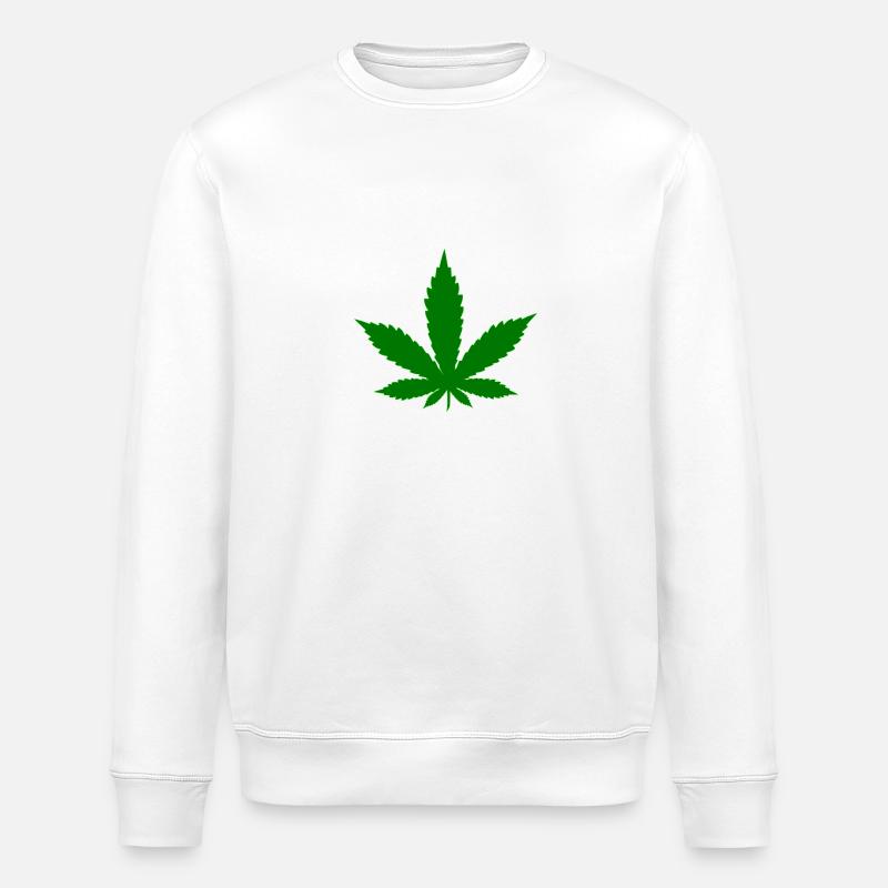 weed - Sweat bio ROLLER Stanley/Stella Unisexe - blanc
