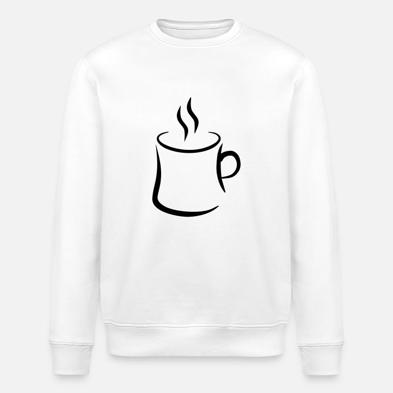 café - Sweat bio ROLLER Stanley/Stella Unisexe - blanc