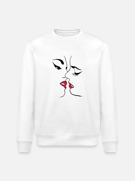 Lesbian - Stanley/Stella ROLLER Unisex Organic Sweatshirt - white