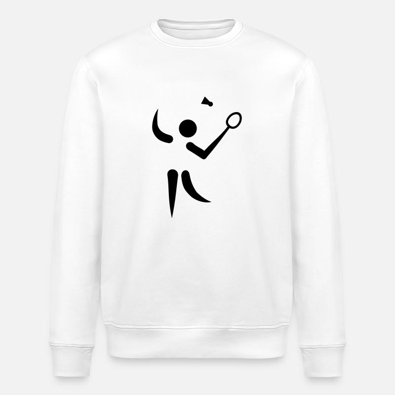 Badminton - Stanley/Stella ROLLER Unisex Organic Sweatshirt - white