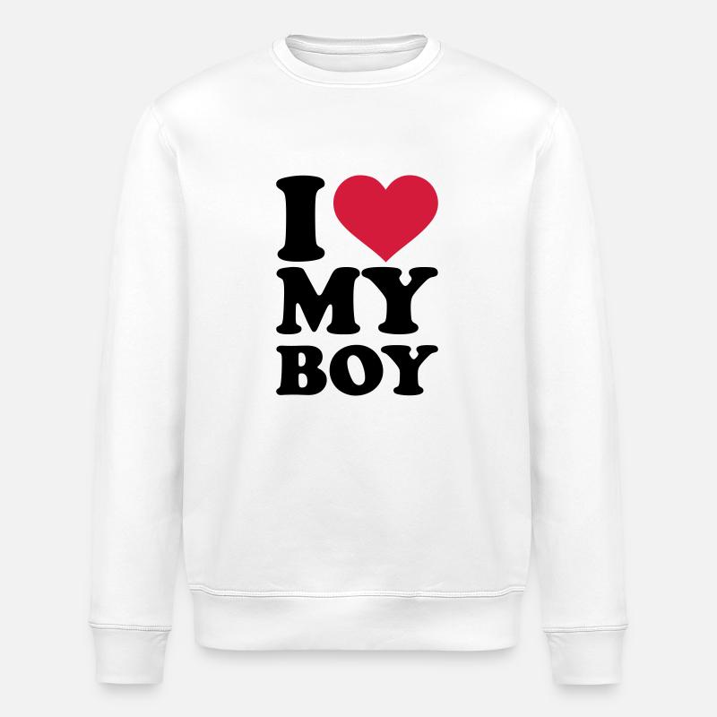 I love my boy - Sweat bio ROLLER Stanley/Stella Unisexe - blanc