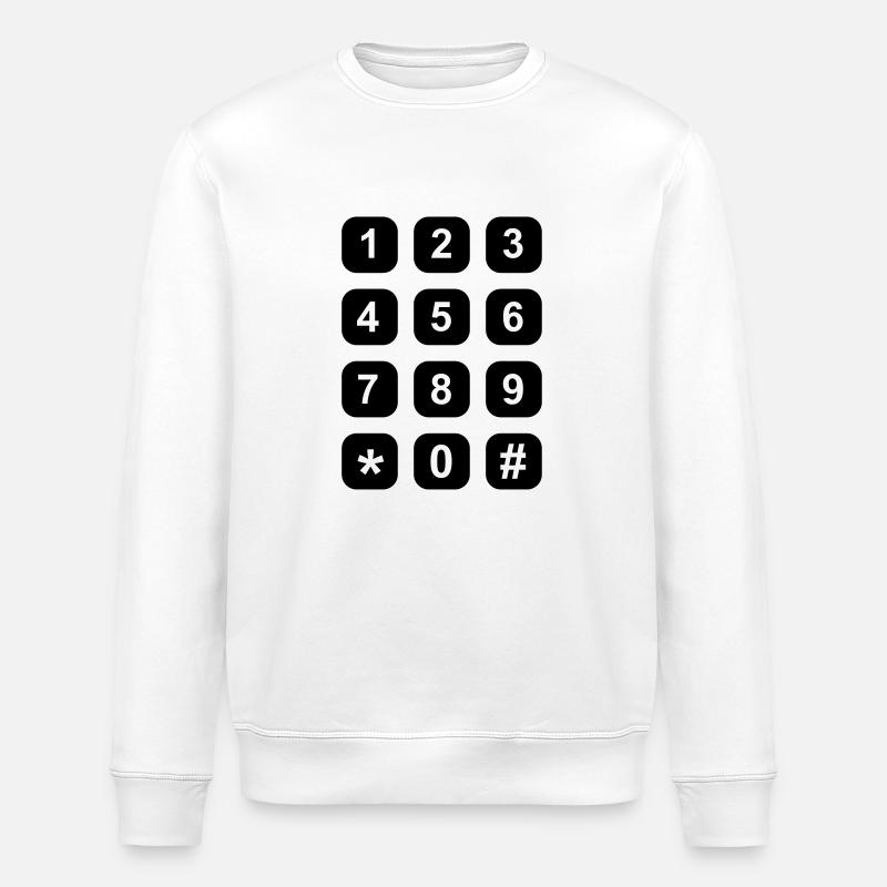 Telephone - Stanley/Stella ROLLER Unisex Organic Sweatshirt - white