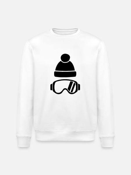 Lunettes de ski - Sweat bio ROLLER Stanley/Stella Unisexe - blanc