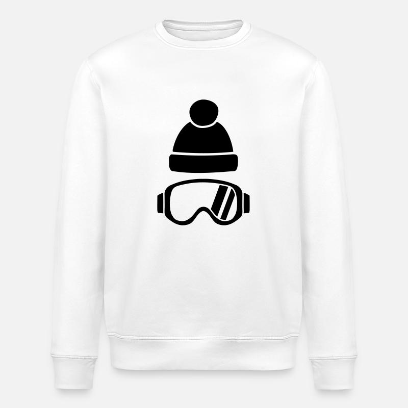 Skibrille - Stanley/Stella Unisex Bio-Sweatshirt ROLLER - Weiß