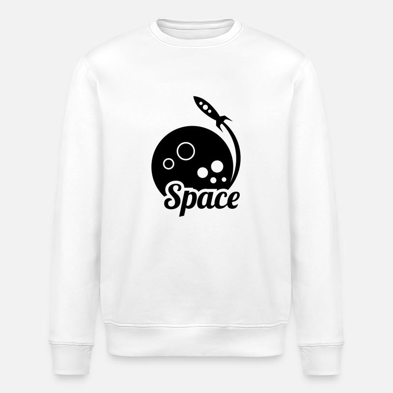space - Stanley/Stella Unisex Bio-Sweatshirt ROLLER - Weiß