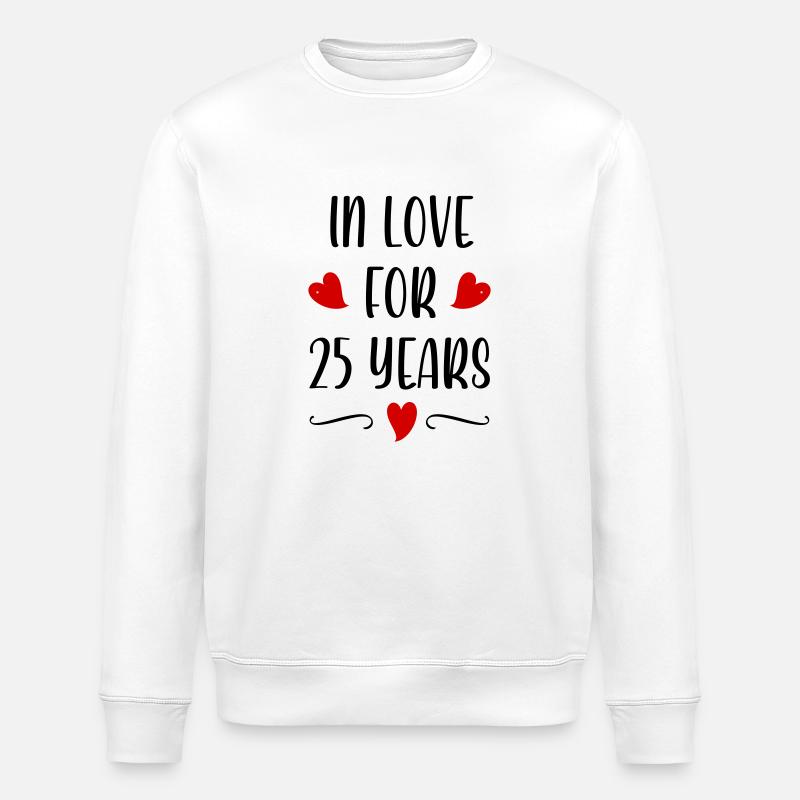 silver wedding - Stanley/Stella Unisex Bio-Sweatshirt ROLLER - Weiß