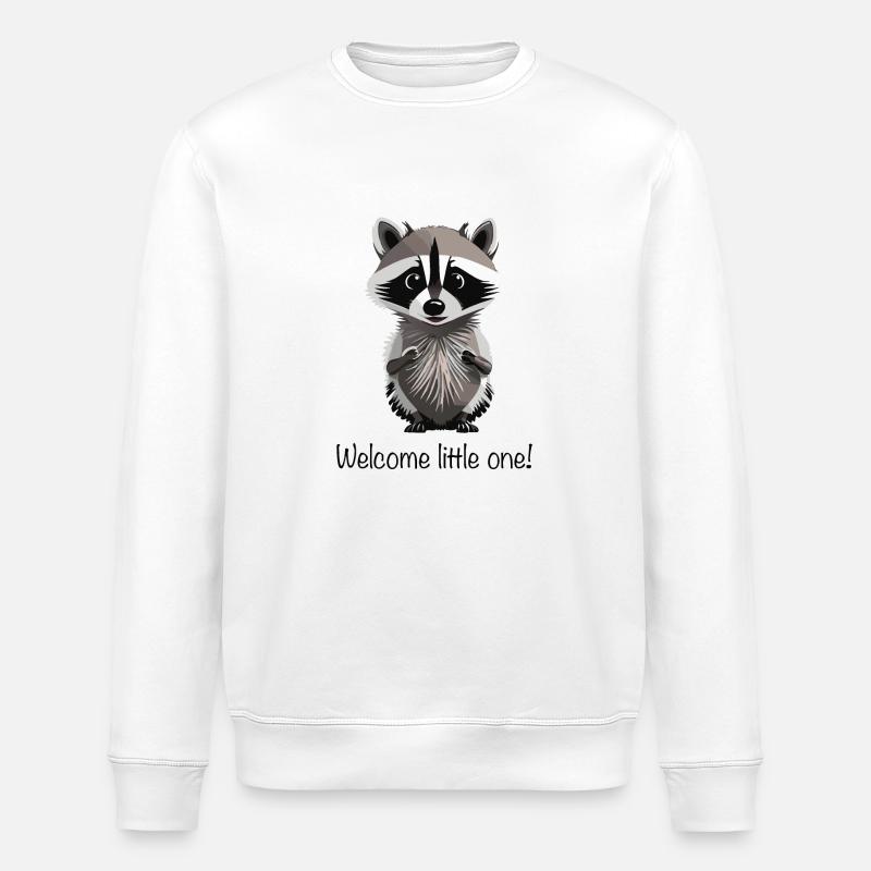 raton laveur - Sweat bio ROLLER Stanley/Stella Unisexe - blanc