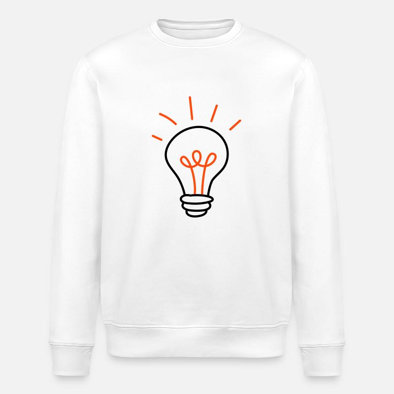 Ampoule - 2 couleurs - Sweat bio ROLLER Stanley/Stella Unisexe - blanc