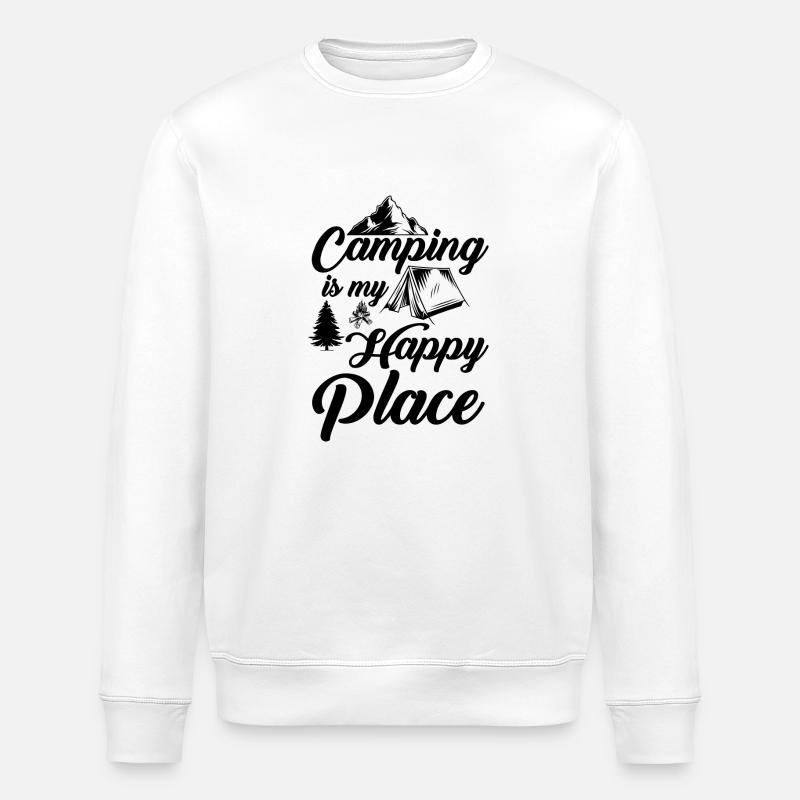 Camping camping-car caravane aventure - Sweat bio ROLLER Stanley/Stella Unisexe - blanc