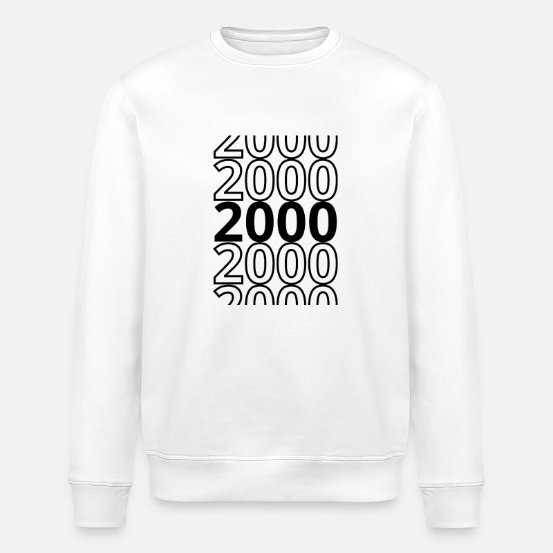 2000 2000 2000 - Stanley/Stella ROLLER Unisex Organic Sweatshirt - white