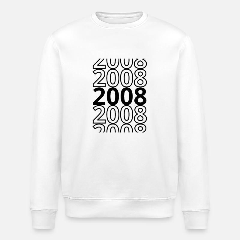2008 2008 2008 - Stanley/Stella Unisex Bio-Sweatshirt ROLLER - Weiß