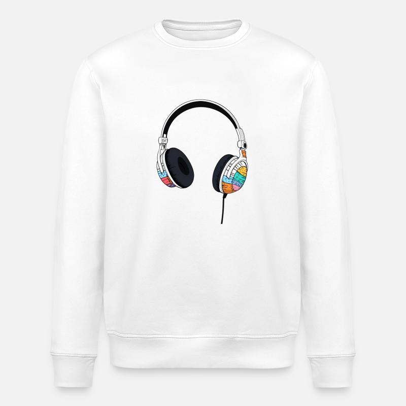 Casque Casque Style Comic - Sweat bio ROLLER Stanley/Stella Unisexe - blanc