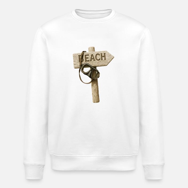 Beach Tauerbrille - Stanley/Stella Unisex Bio-Sweatshirt ROLLER - Weiß