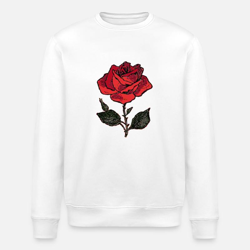 Rose - Stanley/Stella Unisex Bio-Sweatshirt ROLLER - Weiß