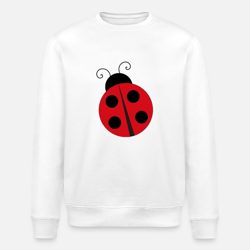 Marienkäfer Ladybug - Stanley/Stella ROLLER Unisex Organic Sweatshirt - white