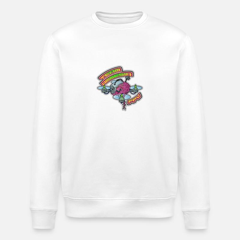 Team AMNESIA - Stanley/Stella ROLLER Unisex Organic Sweatshirt - white