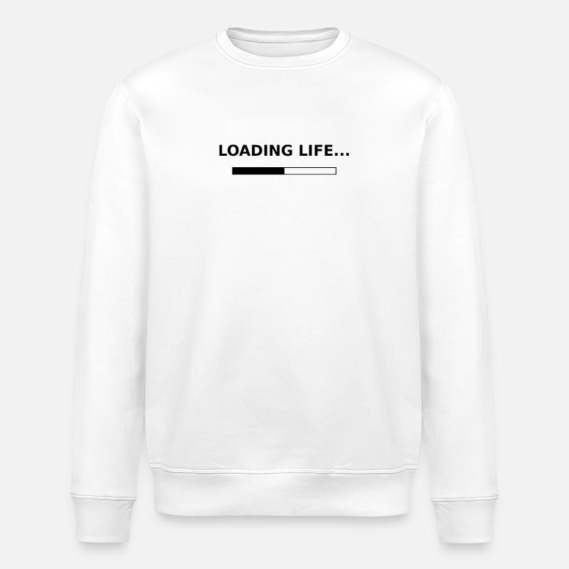 Loading Life - Stanley/Stella Unisex Bio-Sweatshirt ROLLER - Weiß