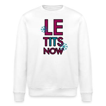 let it snow 2 - Stanley/Stella Unisex Bio-Sweatshirt ROLLER - Weiß - Vorne - Nik (191cm)
