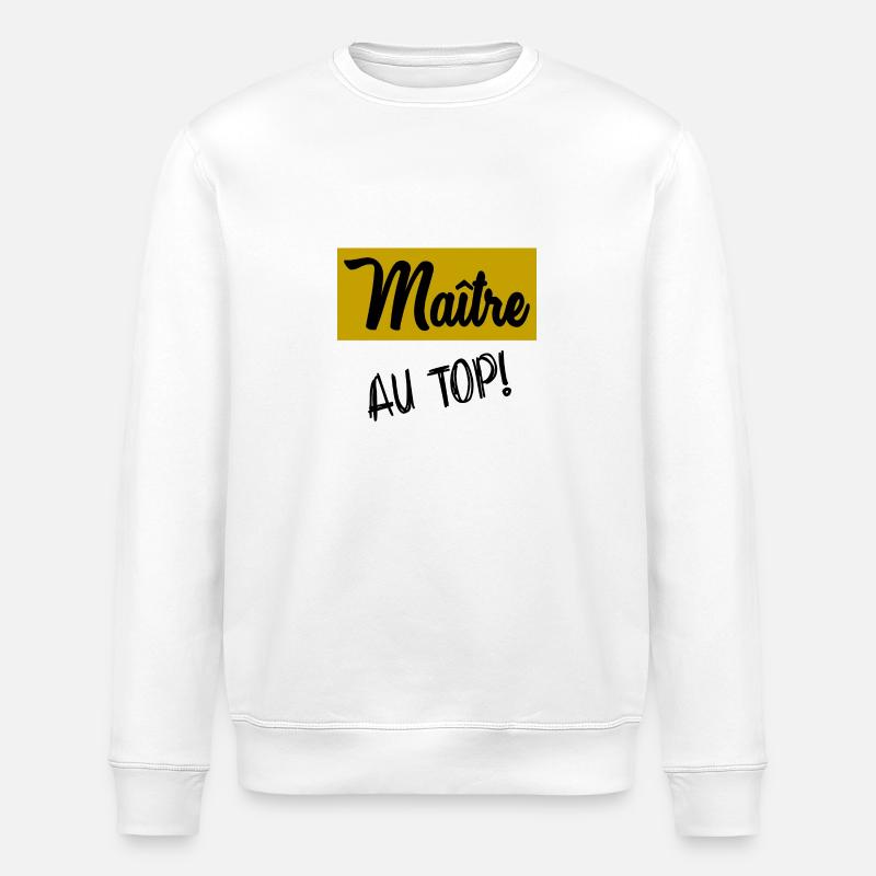 MASTER - Stanley/Stella ROLLER Unisex Organic Sweatshirt - white