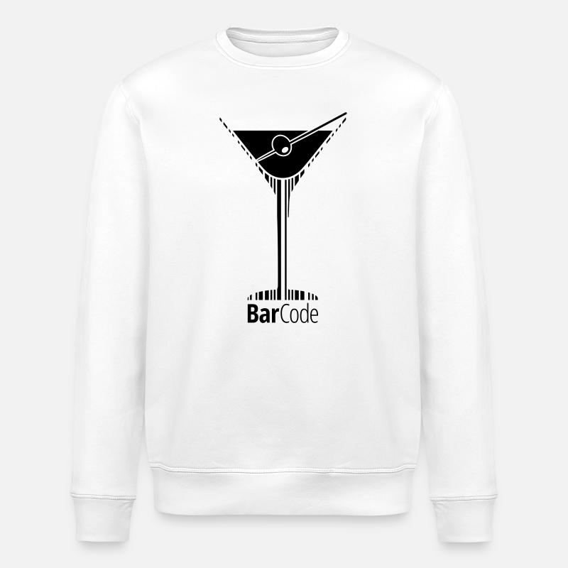 BarCode Martini - Sweat bio ROLLER Stanley/Stella Unisexe - blanc