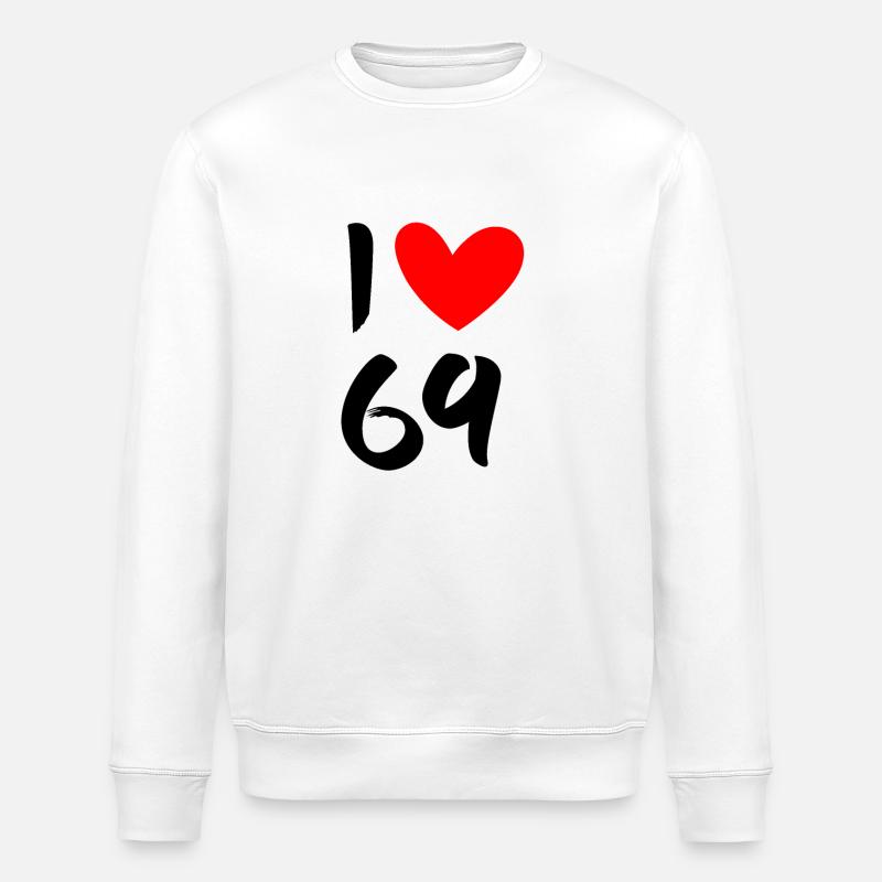 I love 69 - Stanley/Stella Unisex Bio-Sweatshirt ROLLER - Weiß