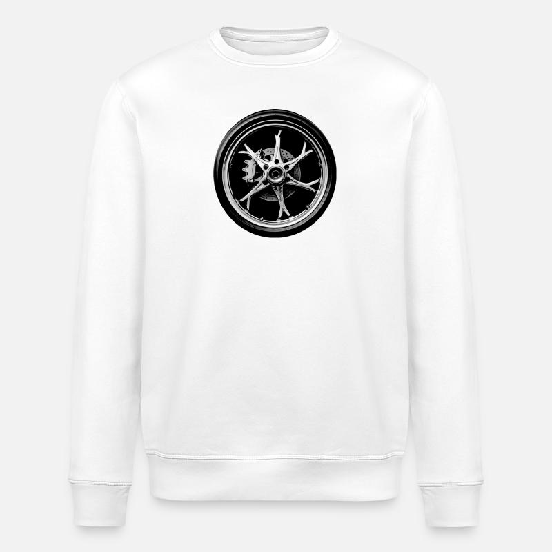 Motorradfelge - Stanley/Stella Unisex Bio-Sweatshirt ROLLER - Weiß