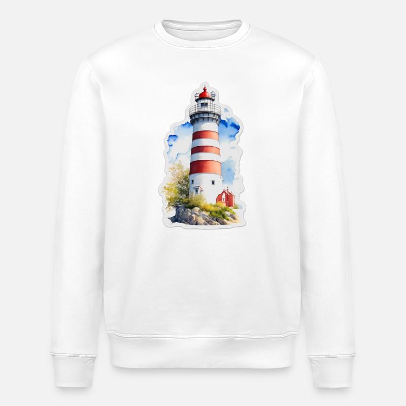 Leuchtturm - Stanley/Stella Unisex Bio-Sweatshirt ROLLER - Weiß