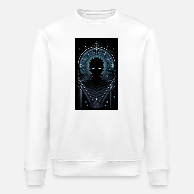 Außerirdischer Schatten - Stanley/Stella Unisex Bio-Sweatshirt ROLLER - Weiß
