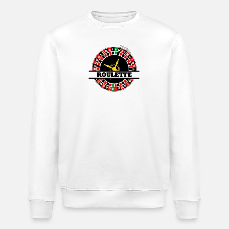 Rolette Text Banner - Stanley/Stella Unisex Bio-Sweatshirt ROLLER - Weiß