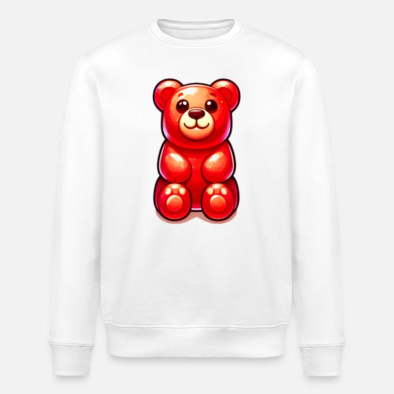 Teddybär - Stanley/Stella Unisex Bio-Sweatshirt ROLLER - Weiß