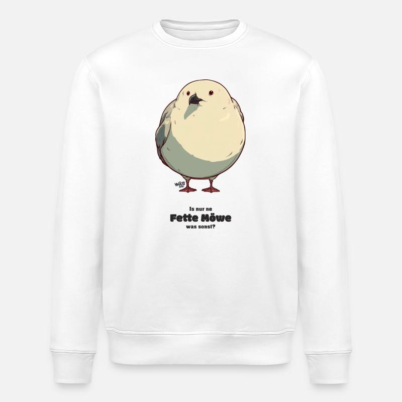 Grosse mouette - Sweat bio ROLLER Stanley/Stella Unisexe - blanc
